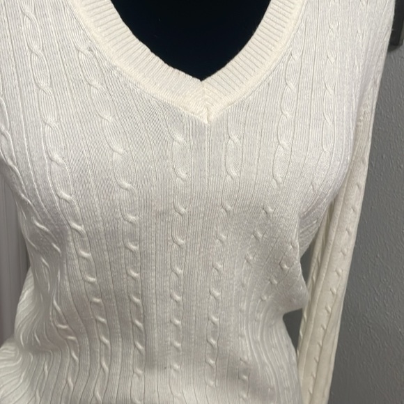 Tommy Hilfiger Flag Sleeve White Long-sleeve Top - Picture 2 of 11